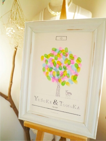 ウェディングツリー BANBI_A4サイズ/フレーム（ホワイト）セット