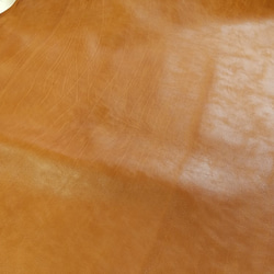 国産牛革　カーフ　ライトブラウン系　1枚 4枚目の画像