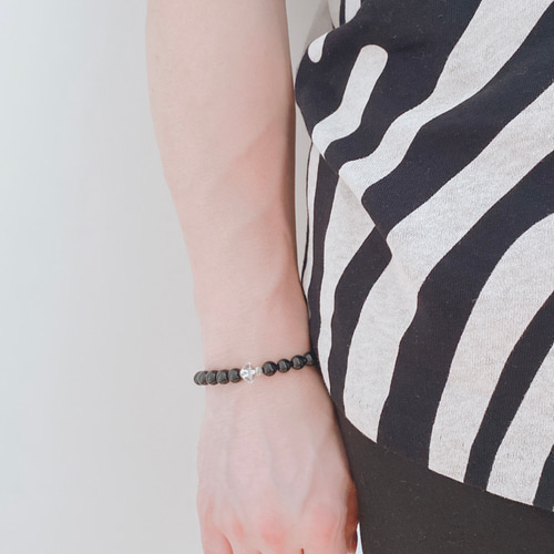 男性用 〜双龍天珠のモリオンルチル最強ブレスレット〜 ブレスレット  