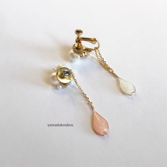 2way  Bijoux×Cherry Blossomsイヤリング／ピアス 4枚目の画像