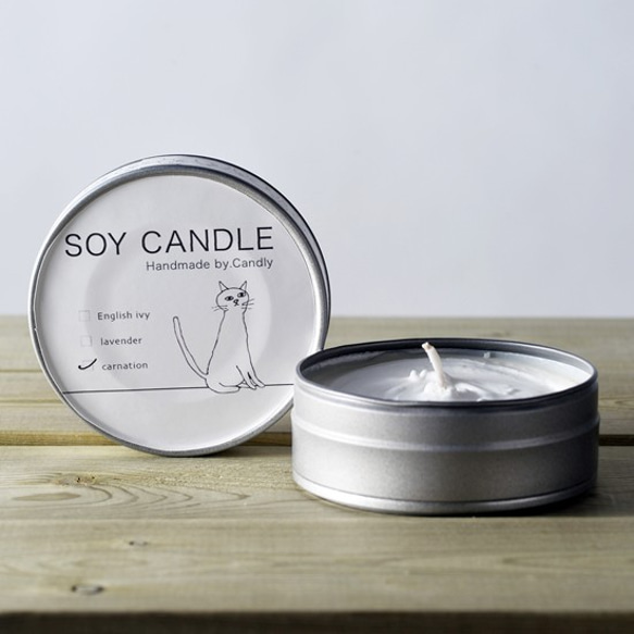 Soy Candle 缶（ソフトソイ100％） 4枚目の画像