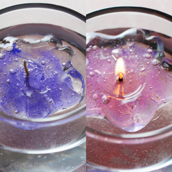 神秘變色蠟燭|3C蠟燭（舒緩櫻花）|2支|帶玻璃 第2張的照片