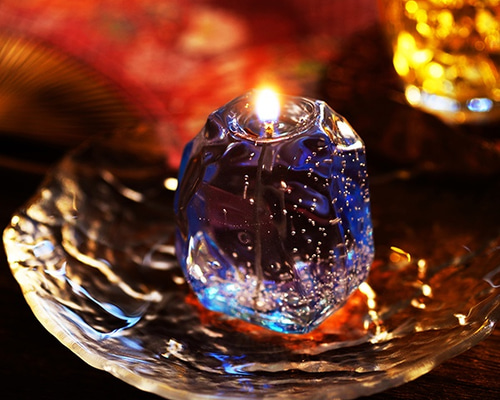 ぷるぷるロックアイスキャンドル 夏季限定(アイスブルー) キャンドル