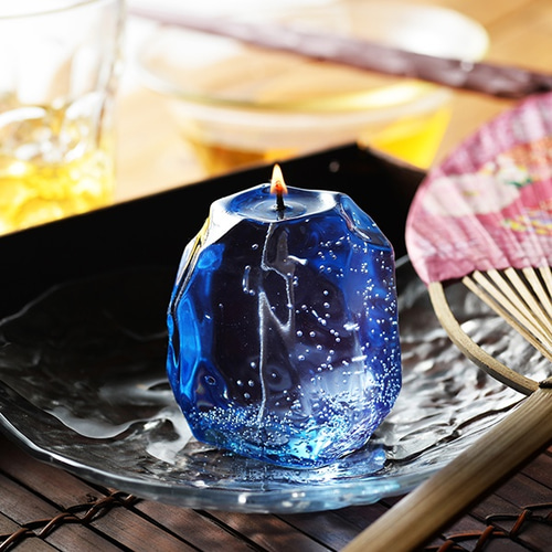 ぷるぷるロックアイスキャンドル 夏季限定(アイスブルー) キャンドル