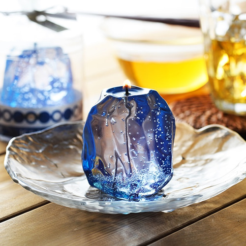 ぷるぷるロックアイスキャンドル 夏季限定(アイスブルー) キャンドル