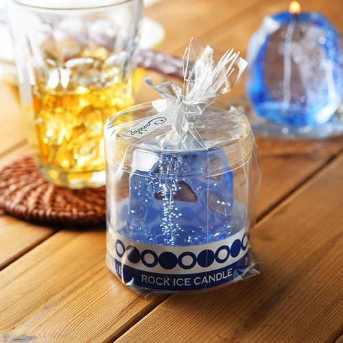 ぷるぷるロックアイスキャンドル 夏季限定(アイスブルー) キャンドル