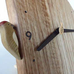 木製時計－きつつき(丸タイプ) 3枚目の画像