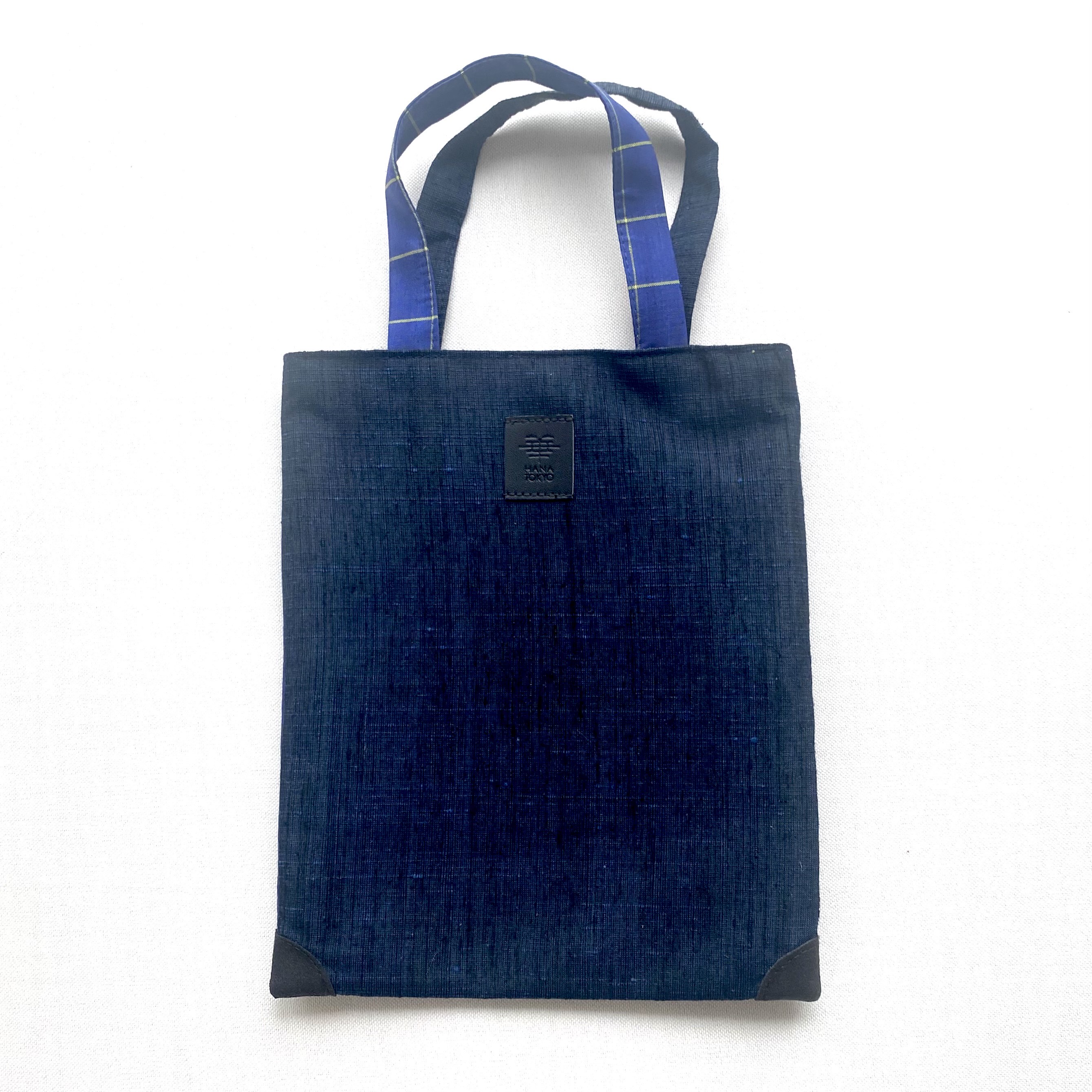 【HANA TOKYO】紬タイニーバッグ  AI 濃紺 藍色