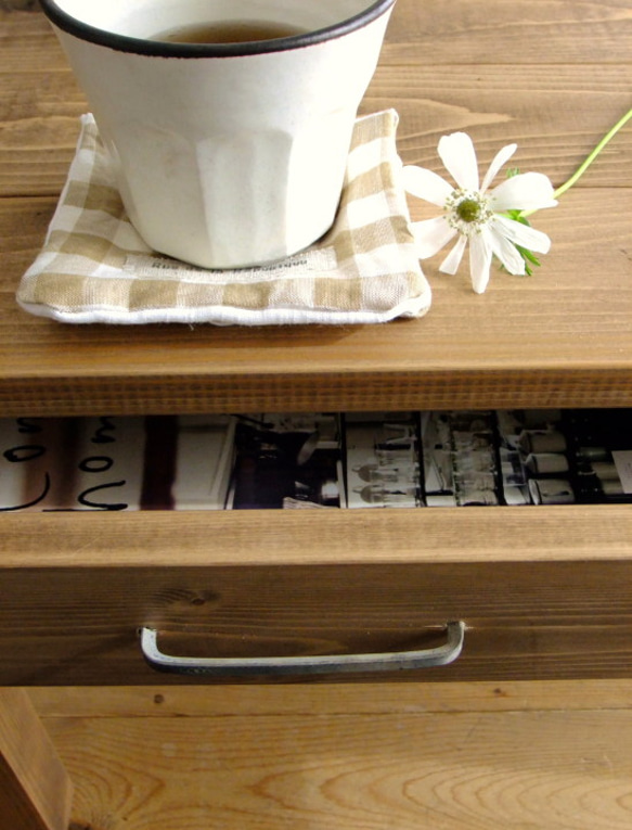 レトロなかんじの cafe`テーブル /引き出し 3枚目の画像