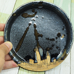 丸皿(小) 〜家.yoru〜(a)【陶器】 4枚目の画像