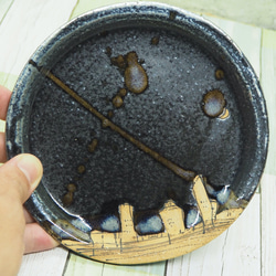 丸皿(小) 〜家.yoru〜(b)【陶器】 4枚目の画像