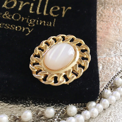 vintage pearl brooch 3枚目の画像