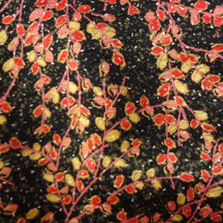 木の葉模様　着物リ・メイクワンピース 4枚目の画像