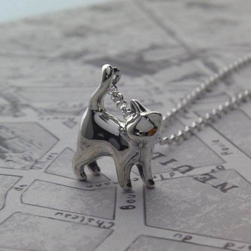 楽天市場】猫 シルバーペンダントシルバーアクセサリー作家 江口