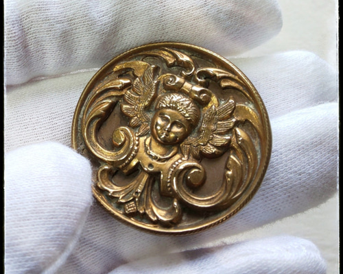 ◇骨董新着◇ Antique Button 熾天使 ボタン オブ エデン ボタン 古狐