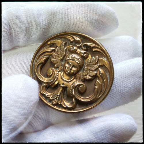 ◇骨董新着◇ Antique Button 熾天使 ボタン オブ エデン ボタン 古狐