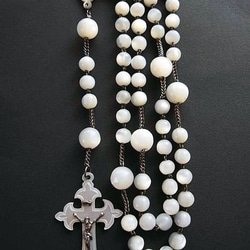 ◆骨董 新着◆ Antique Rosary Mother of Pearl アンティークロザリオ（十字架） 4枚目の画像