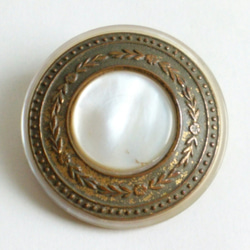 ◆骨董 新着◆ 白と黒の双子の貝ボタン‼ Antique Button 2set 3枚目の画像