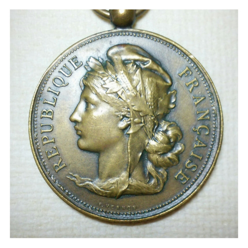◇骨董新着◇ Antique Medal Marianne（女性、横顔、メダイ