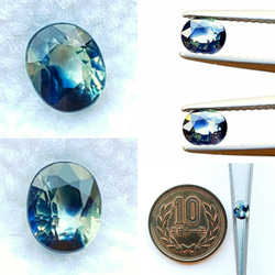 ☆新着☆ 青と黄のマダラ陰影石!! ペールイエロー&インクブルーバイ