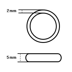 指輪/21号/甲丸/シリコンモールド/リング/大きいサイズ/シリコン型 4枚目の画像