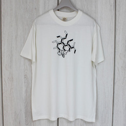 オーガニックコットンTシャツ☆ミツバチ☆ナチュラルXL 1枚目の画像