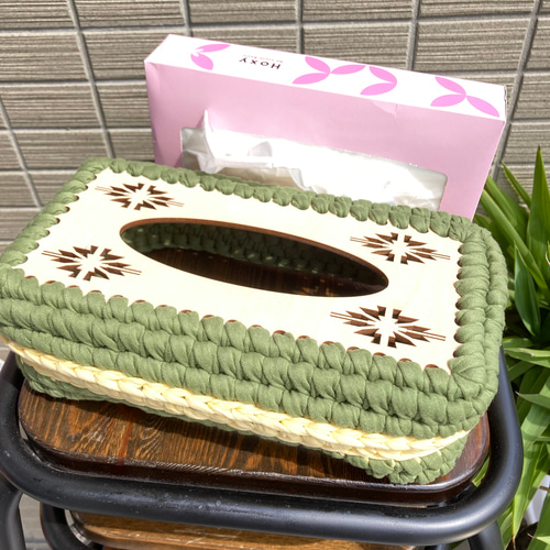 ズパゲッティ 箱ティッシュケース ティッシュカバー その他インテリア 
