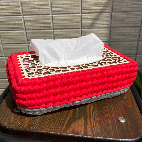 ズパゲッティ 箱ティッシュケース ティッシュカバー その他インテリア  