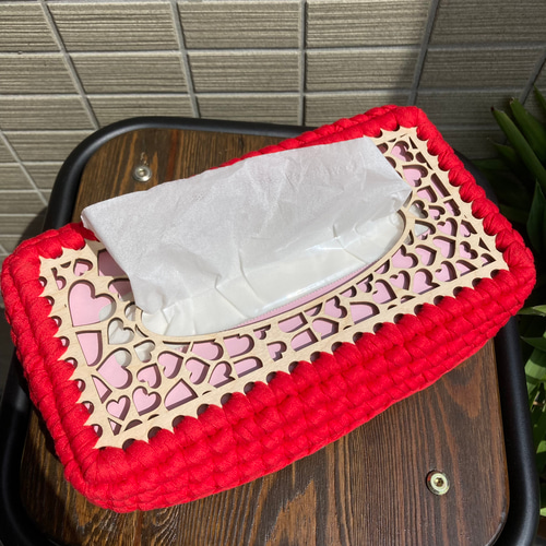 ズパゲッティ 箱ティッシュケース ティッシュカバー その他インテリア 