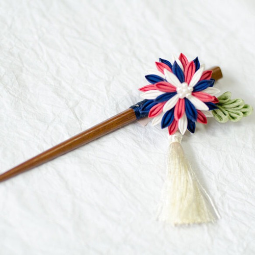 マリンカラーのお箸かんざし かんざし かのは 通販 583461｜Creema