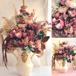 ロココ調  ヴィクトリア調 フラワーアレンジメント 光触媒 ロココ調 フラワーアレンジ ヴィクトリアラビリンス アート