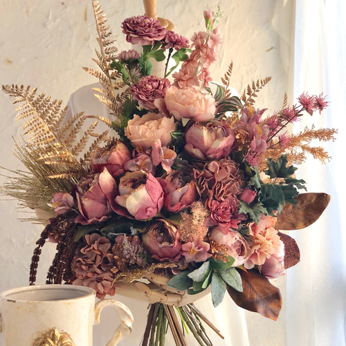 ロココ調 フラワーアレンジ 専用出品 光触媒 ロココ調 フラワーアレンジ ヴィクトリアラビリンス アート