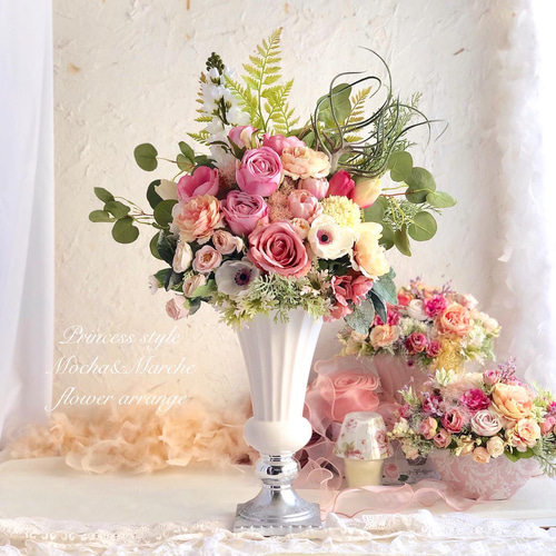 ハンドメイド フラワーアレンジメント プリンセスティアラ アート