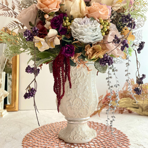 光触媒 フラワーアレンジメント クラシカルロココシリーズ アート