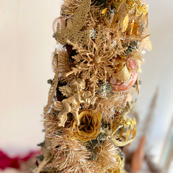 ハンドメイド　クリスマスツリー　ゴールドエンジェルスタイル 2枚目の画像