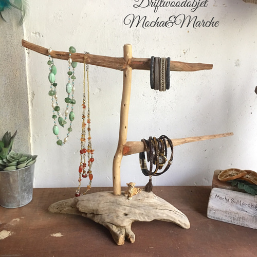 流木のアクセサリー掛け ジュゴン その他インテリア雑貨 モカ&マルシェ