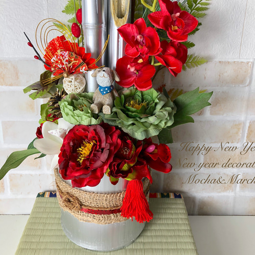 もんのん　門松用笑竹加工一輪挿し付き もんのん様専用 門松用笑竹加工一輪挿し付き