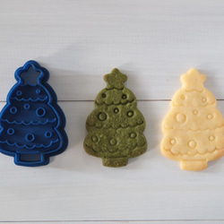 クリスマスツリー（スタンプ付き）クッキー型・クッキーカッター 1枚目の画像