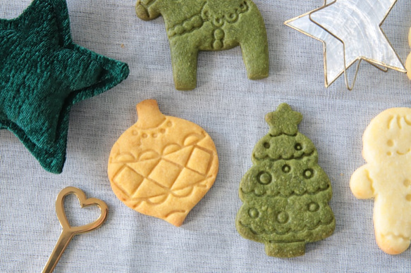 クリスマスツリー（スタンプ付き）クッキー型・クッキーカッター 2枚目の画像