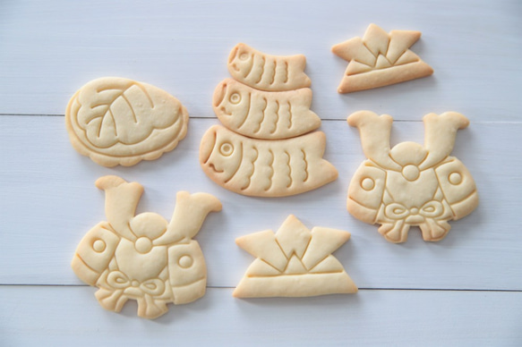 ピタッと鯉のぼり3点セット（スタンプ付き）　クッキー型・クッキーカッター 2枚目の画像