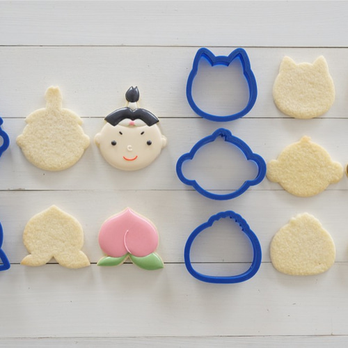 モノグラム柄 クッキー型 5点セット モノグラム柄 クッキー型 5点