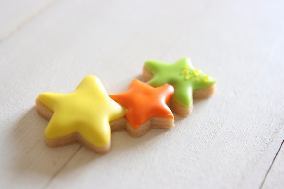 3連の星クッキー型・クッキーカッター 3枚目の画像