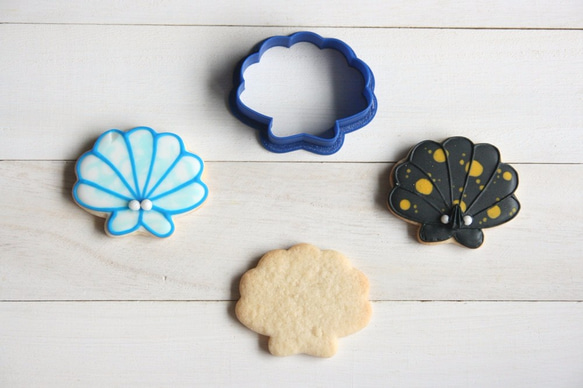 ホタテ貝【小5.5cm】クッキー型・クッキーカッター 1枚目の画像