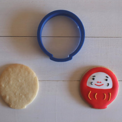 ダルマ【縦6cm】クッキー型・クッキーカッター 1枚目の画像
