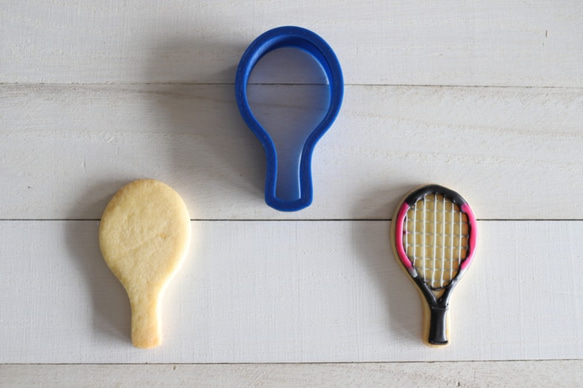 テニスラケット【縦7cm】クッキー型・クッキーカッター 1枚目の画像