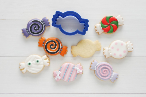 丸キャンディー【横8cm】クッキー型・クッキーカッター 1枚目の画像
