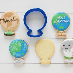 地球儀【9cm】クッキー型・クッキーカッター 1枚目の画像
