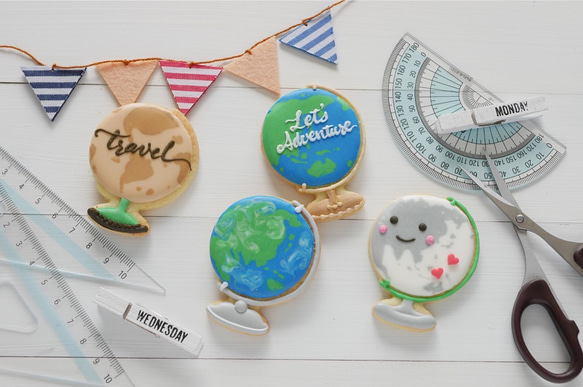 地球儀【9cm】クッキー型・クッキーカッター 5枚目の画像