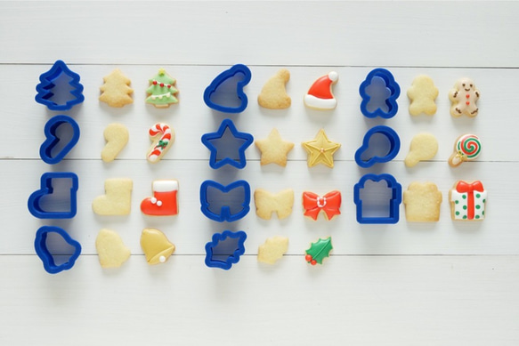 クリスマスミニミニ11点セット【小】クッキー型・クッキーカッター 1枚目の画像