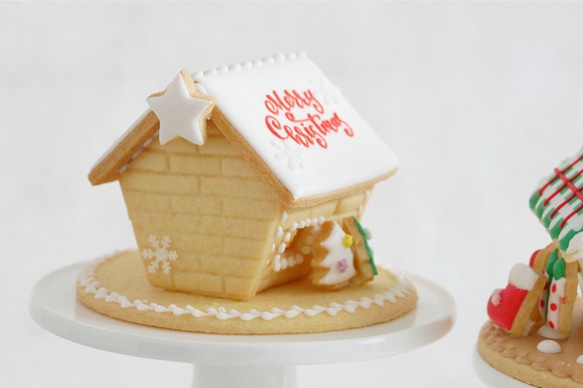 オシャレなお家【大】四角い屋根　クッキー型・クッキーカッター 4枚目の画像